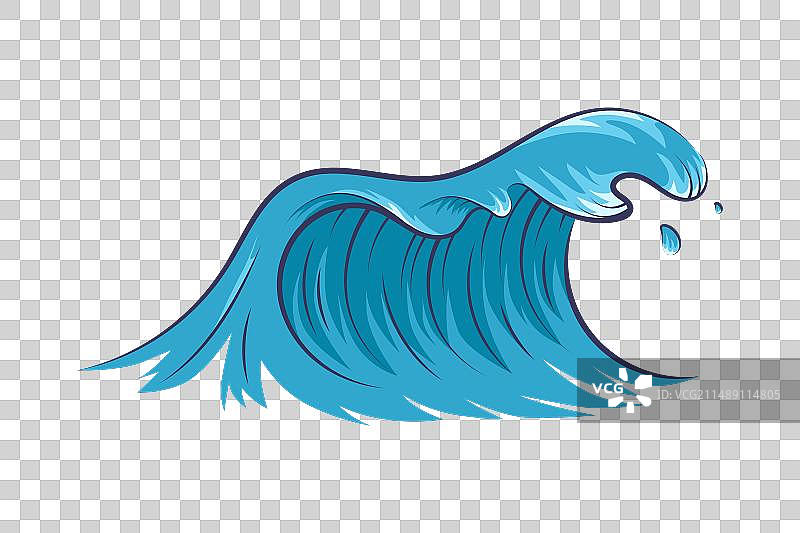 蓝色海浪图片素材