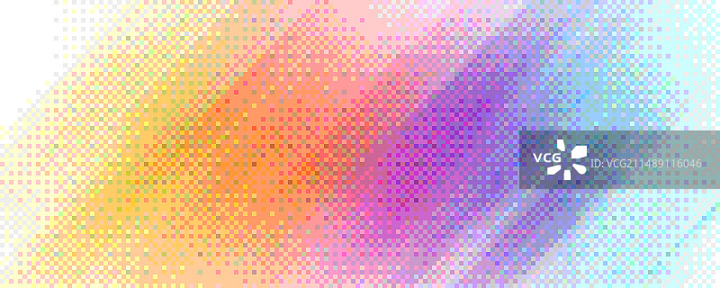 像素化彩虹全息对角渐变图片素材