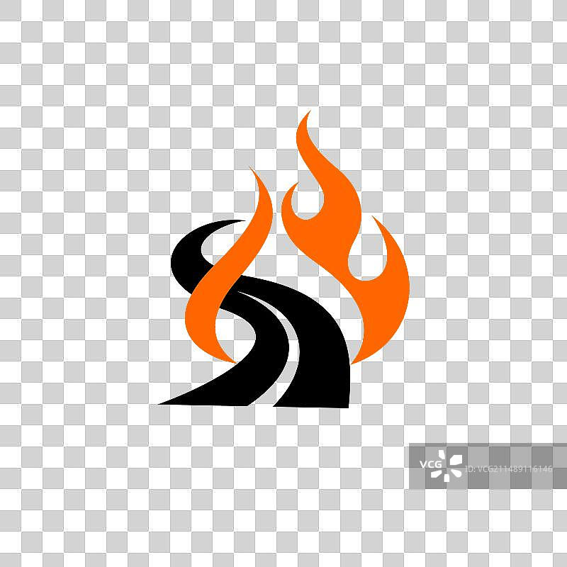 道路火焰标志图片素材