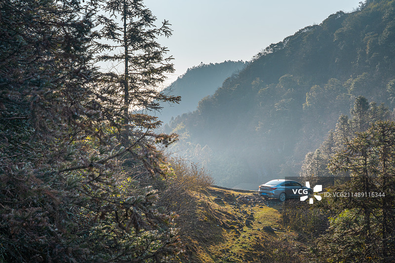 网红小火车，仙女山，重庆，大草原景区图片素材