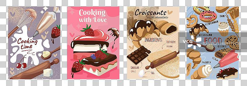 烘焙蛋糕甜点菜单海报咖啡馆图片素材