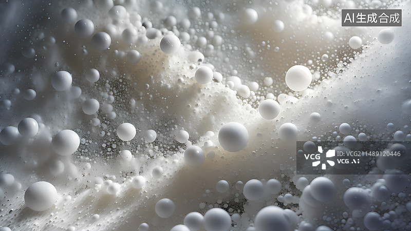 【AI数字艺术】飞溅的白色泡沫背景图图片素材