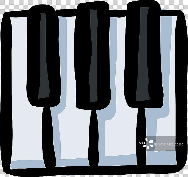 钢琴乐器涂鸦图标图片素材
