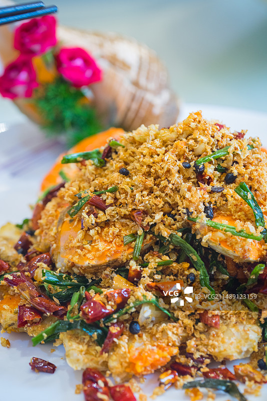 避风塘炒蟹图片素材