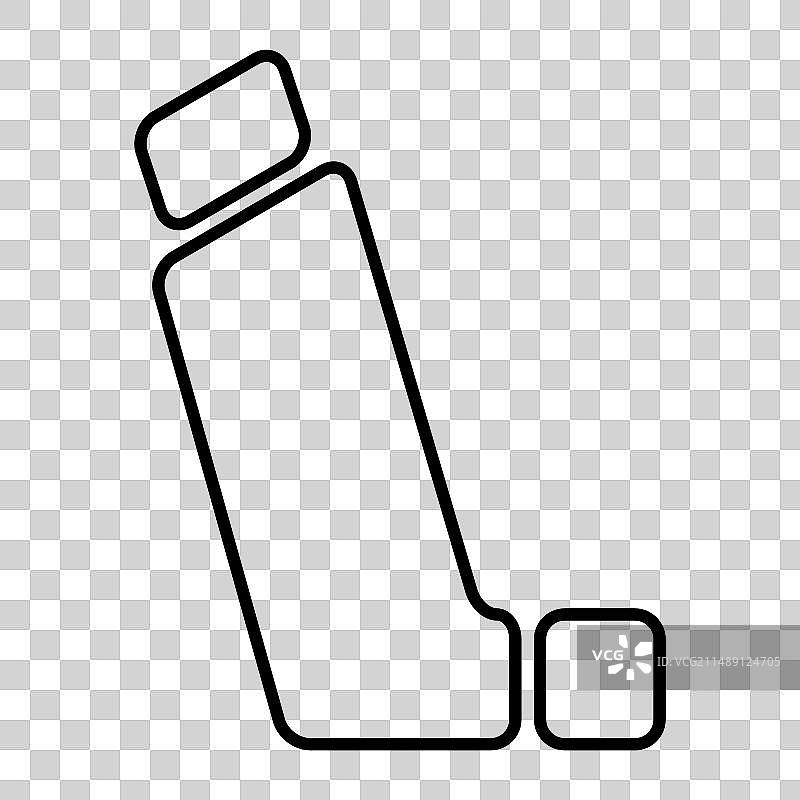 哮喘吸入器设计图标医疗保健图片素材