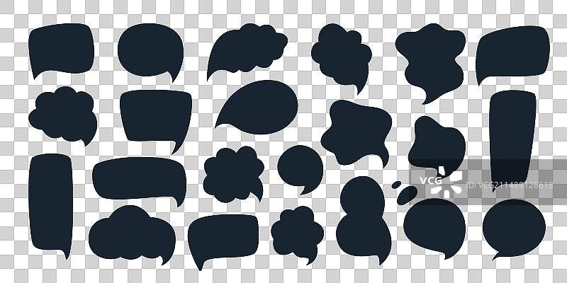 隔离的对话气泡图片素材