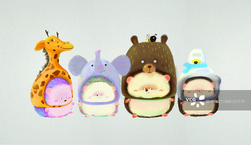 小刺猬们图片素材