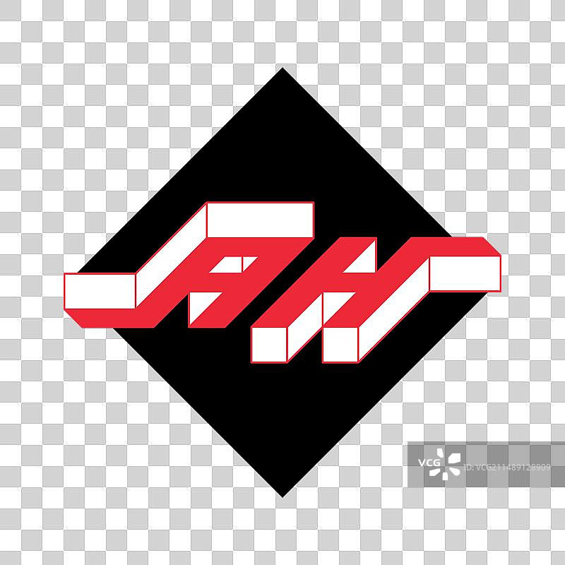 字母A和H组合标志图片素材