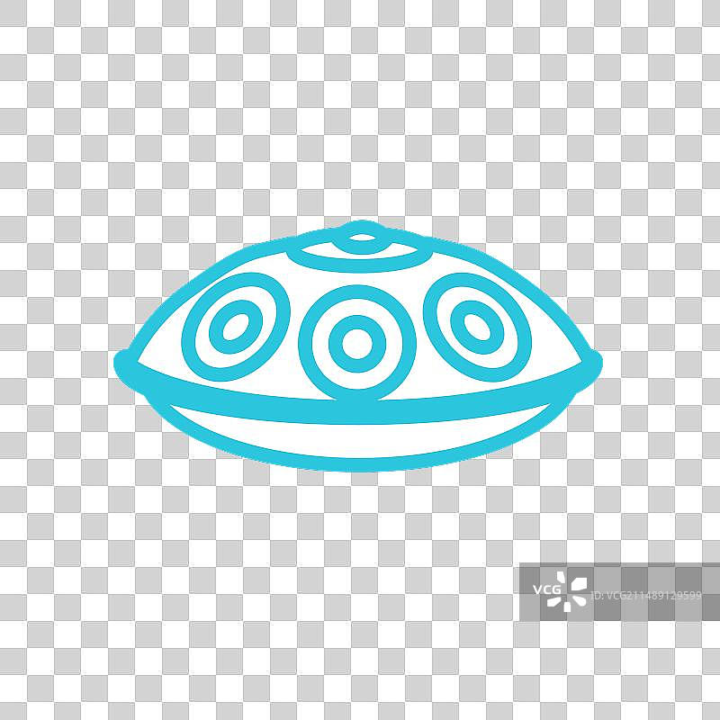 蓝色图标集里的手碟乐器图标图片素材