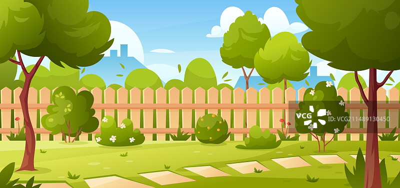 房屋后院图片素材