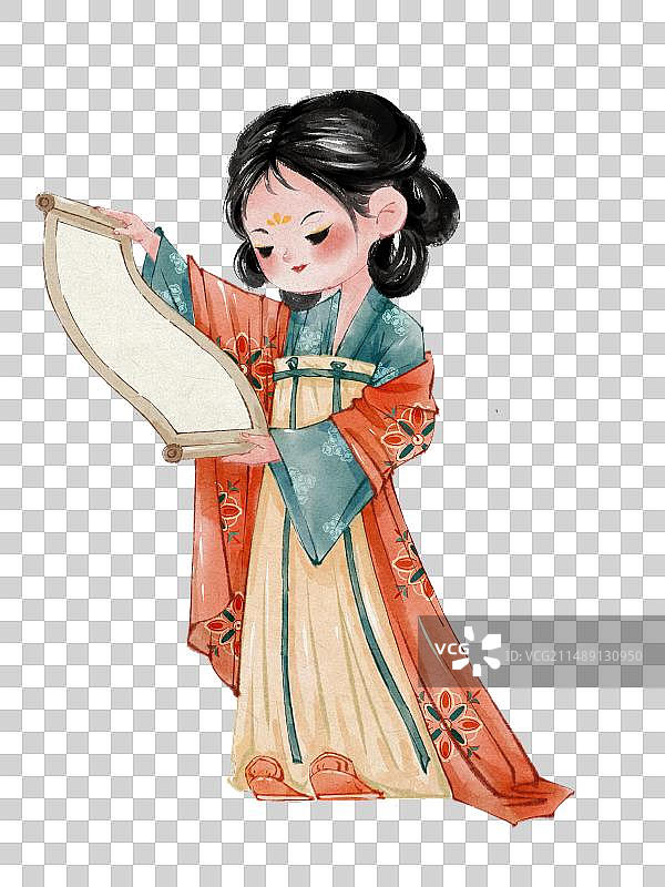 古风元素-人物-仕女-汉服图片素材