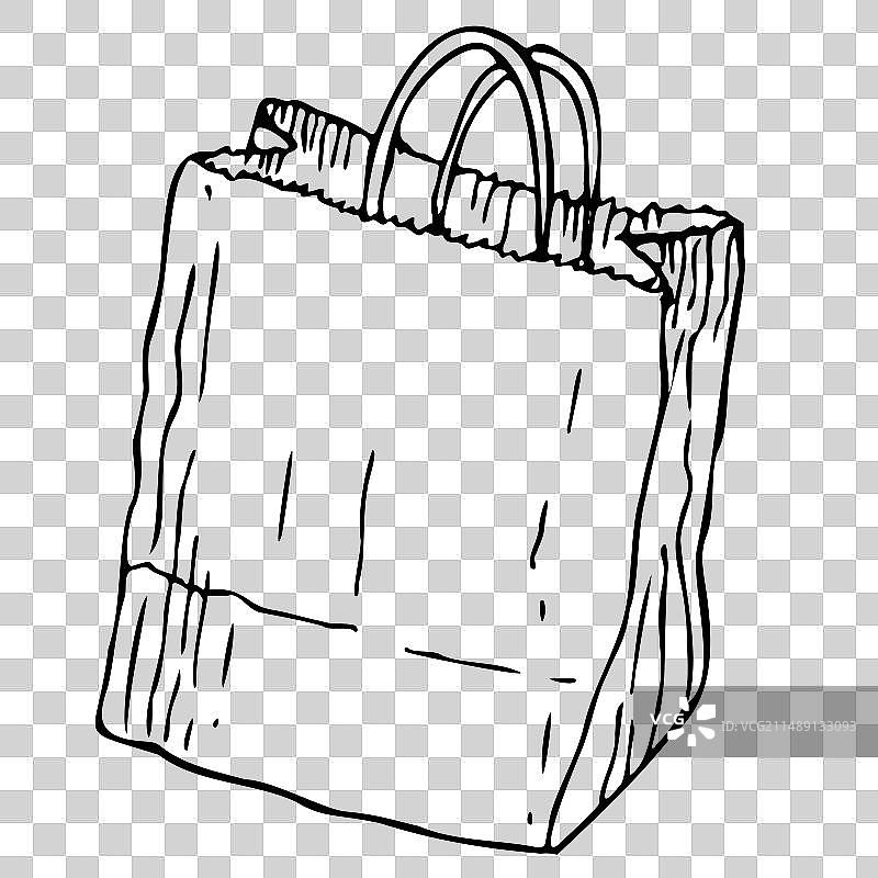 图形风格的纸袋图片素材