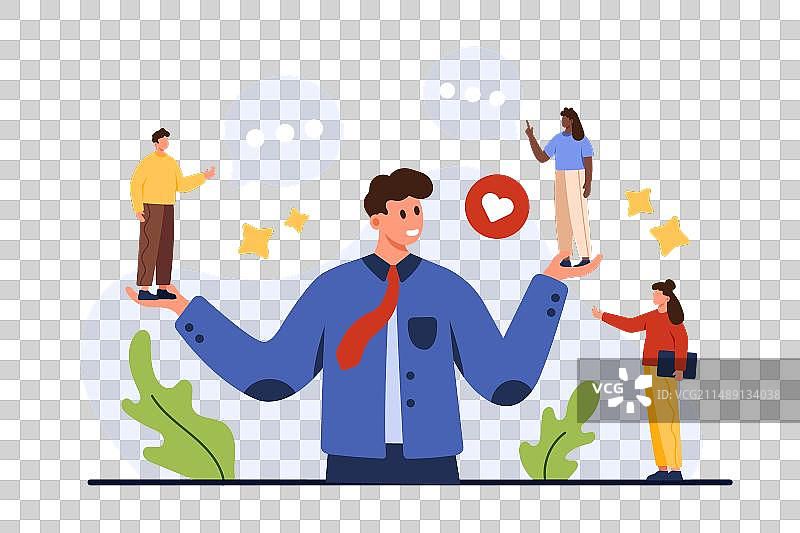 积极倾听的商务软技能图片素材