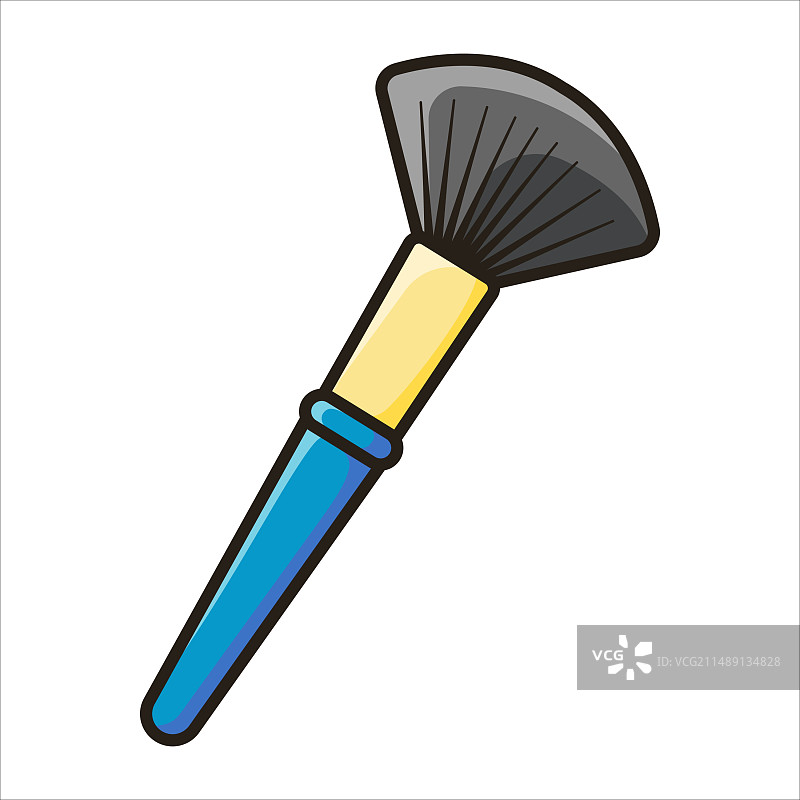 卡通腮红刷图片素材