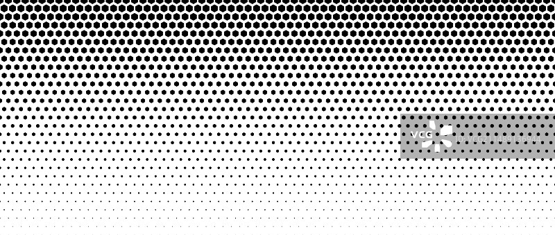 六边形点状半色调渐变纹理抽象图片素材