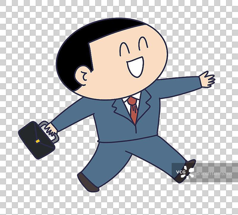 元素:上班的打工族图片素材