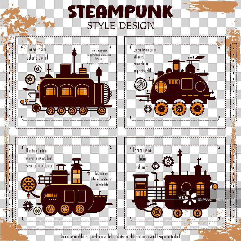 蒸汽机机器合集图片素材