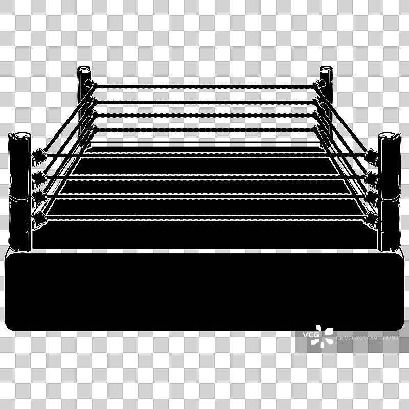 拳击或自由搏击擂台图片素材