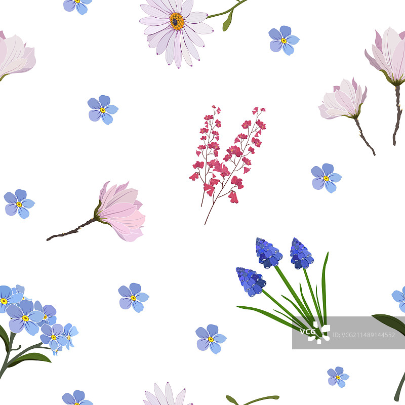 花卉无缝图案图片素材