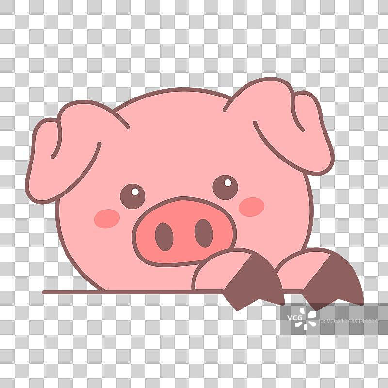 可爱的猪宝宝头像图标图片素材