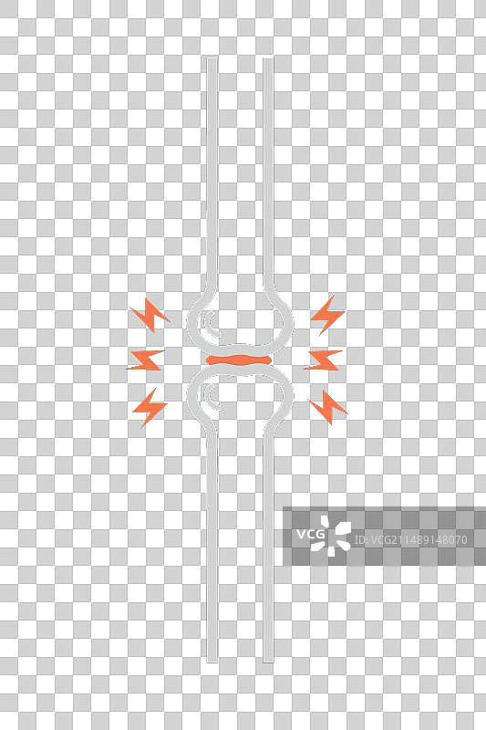 关节炎膝关节疼痛像素完美可编辑图片素材