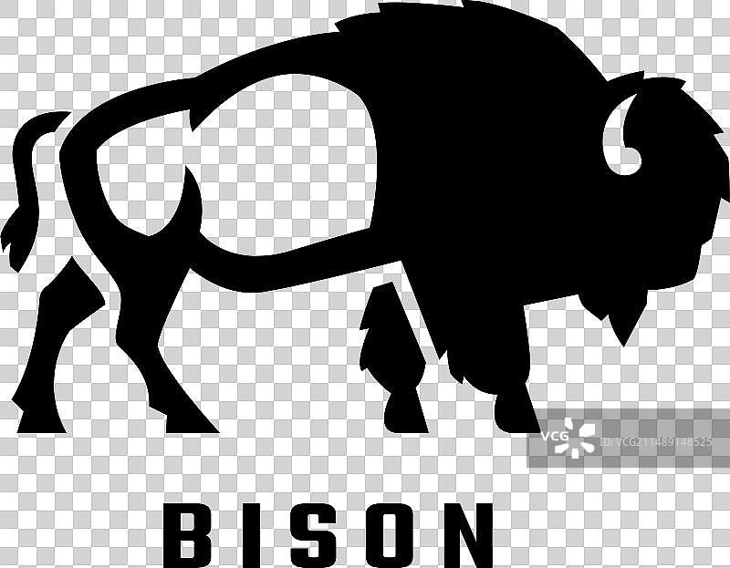 美洲野牛标志图片素材