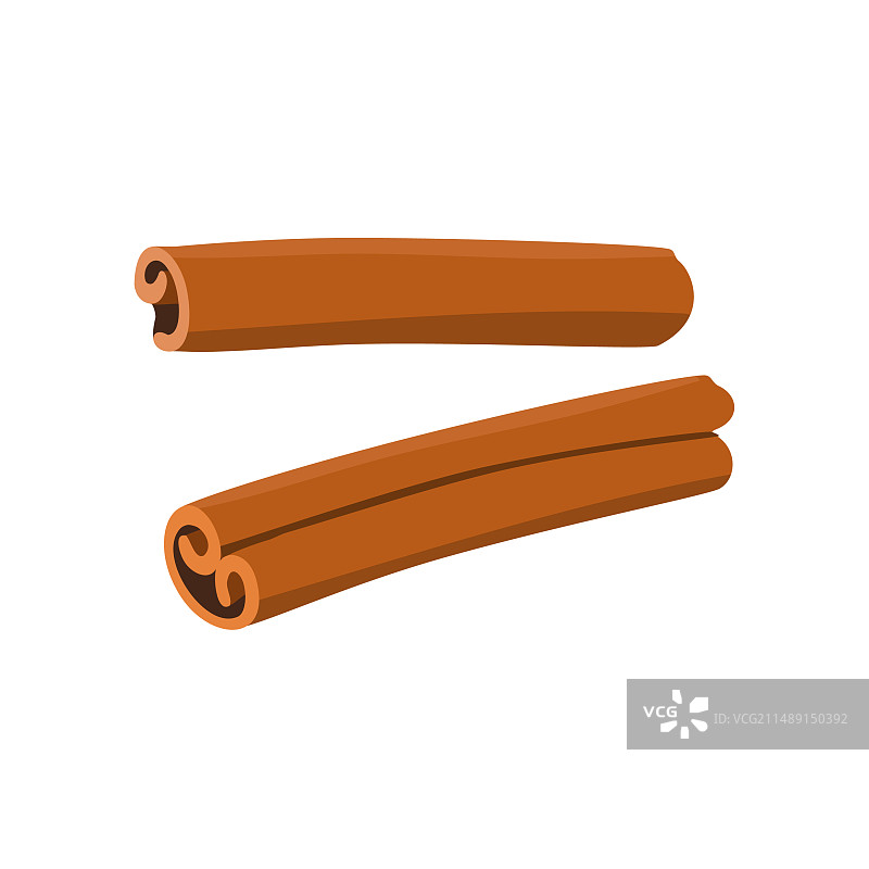 两根肉桂棒图片素材
