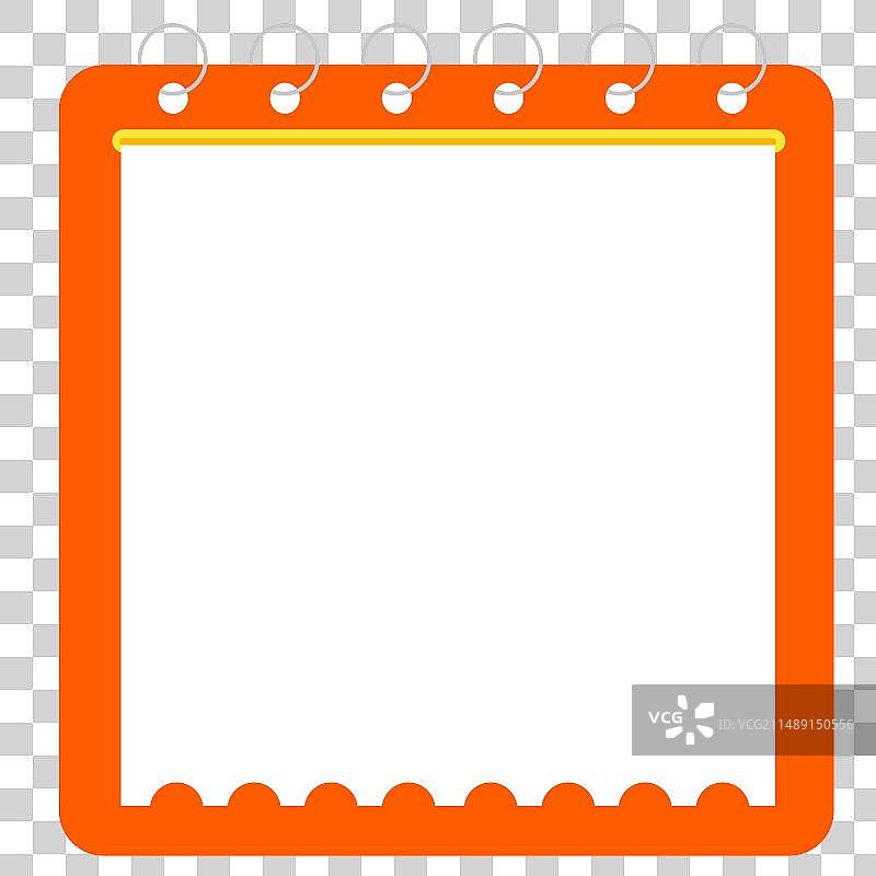 卡通便签笔记本边框装饰元素图片素材