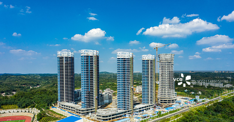 信阳榕基软件园建设中图片素材
