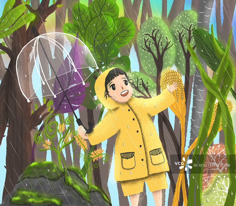 春雨绵绵图片素材