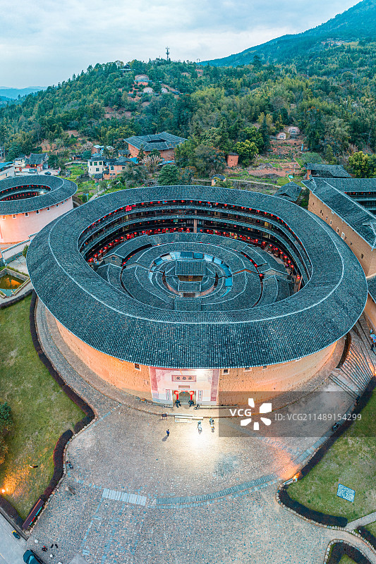 龙岩土楼王承启楼图片素材