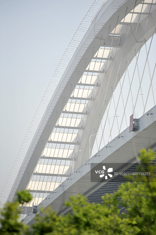 上海卢浦大桥局部特写图片素材