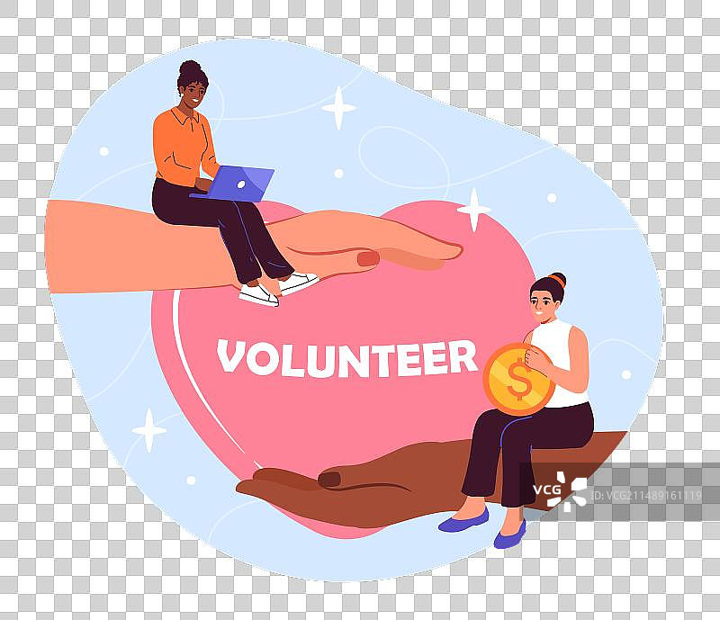 志愿者捐赠理念图片素材