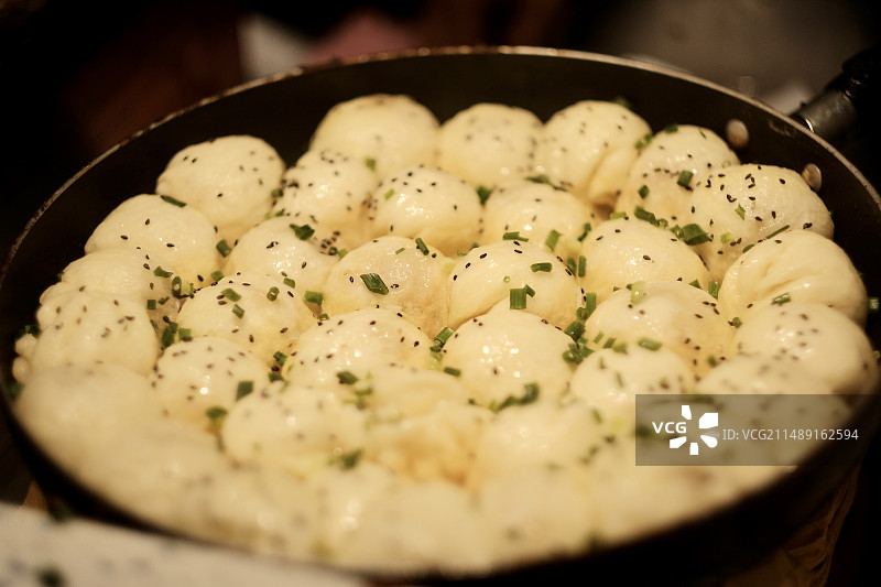 武汉特色小吃，水煎包图片素材