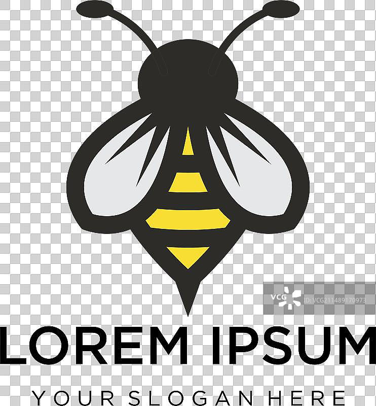 蜜蜂Logo设计图标图片素材