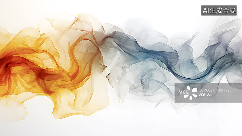 【AI数字艺术】流动的艺术：彩烟背景图片素材