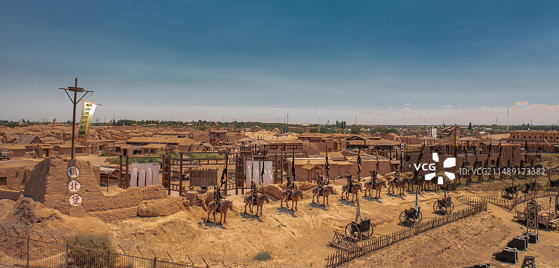 银川市宁夏镇北堡西部影视城图片素材