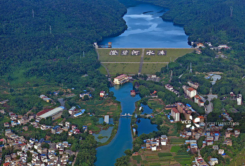 百色澄碧河漂游图片素材