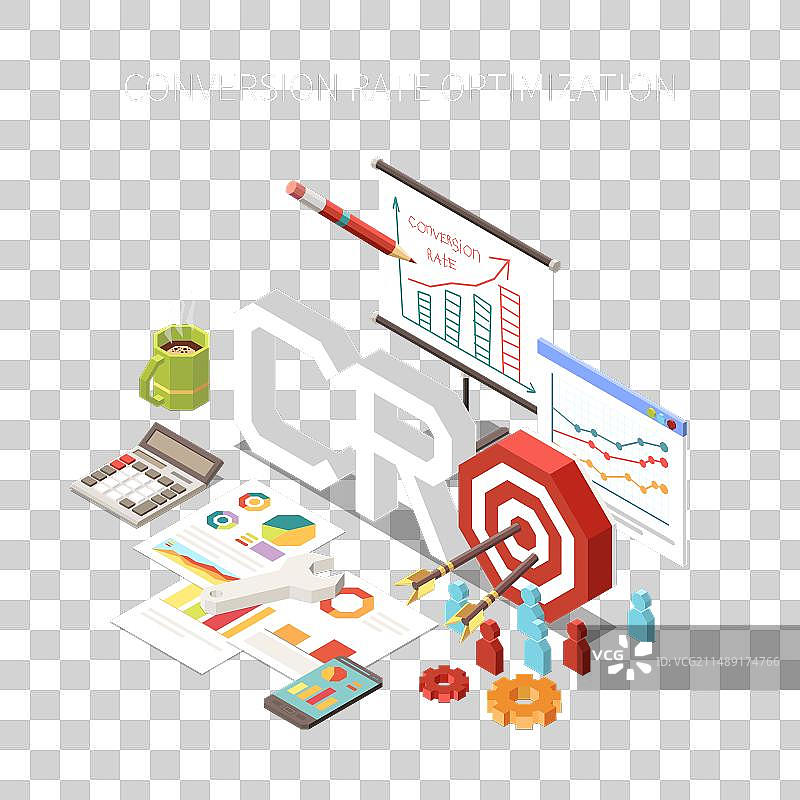 转化率优化概念图片素材