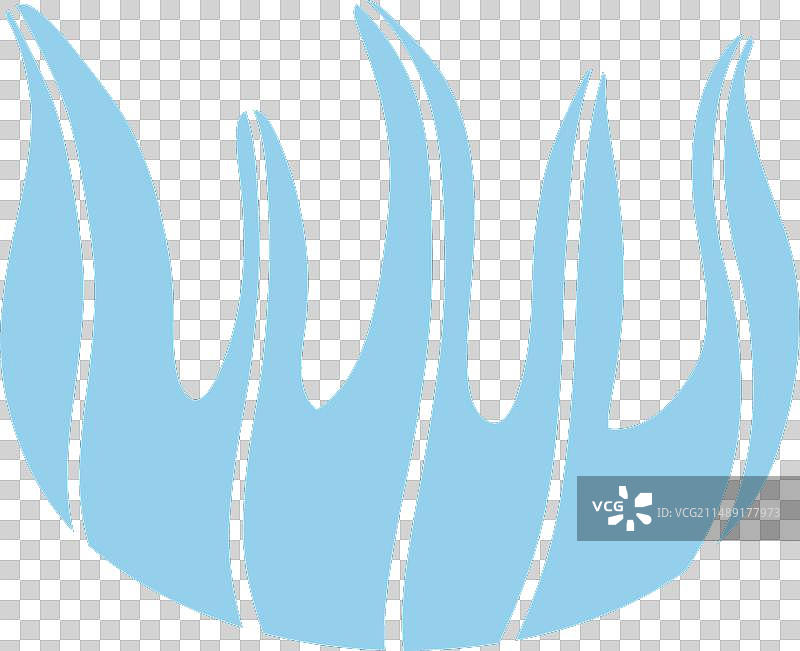 受马蒂斯植物启发的抽象有机形状图片素材