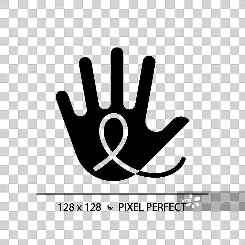 唐氏综合征黑色字形图标图片素材