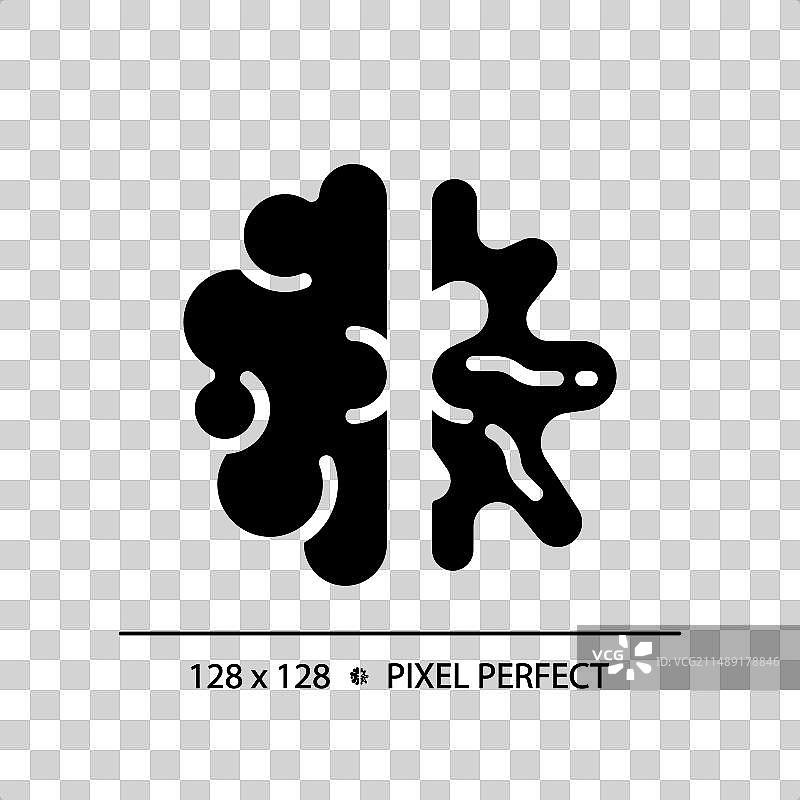 阿尔茨海默病黑色标志图片素材