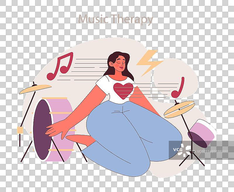 音乐疗法概念图片素材
