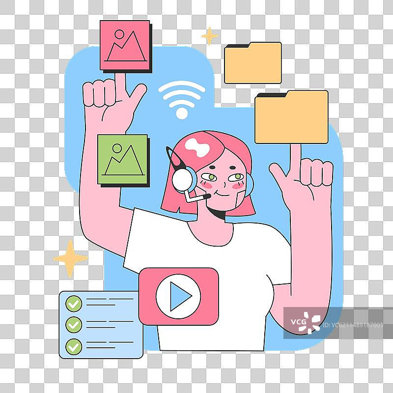 虚拟助手管理多媒体图片素材