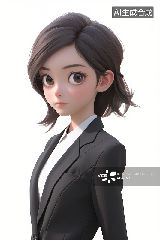【AI数字艺术】3D渲染律师职业人物图片素材