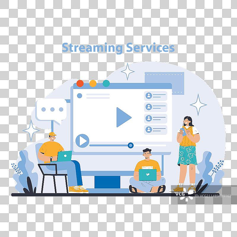 科技创新概念扁平设计图片素材