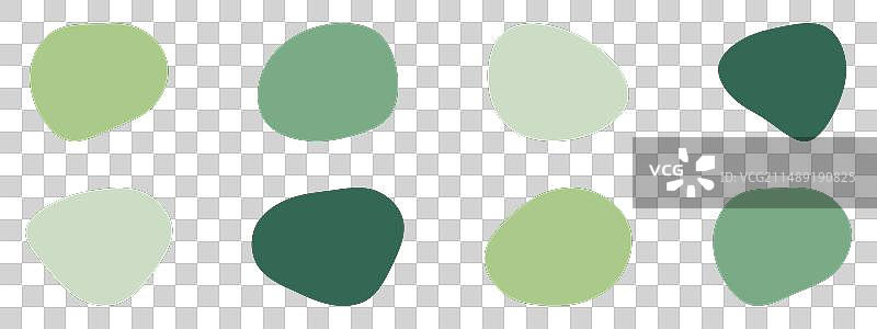 有机斑点集合图标随机形状立方体掉落图片素材