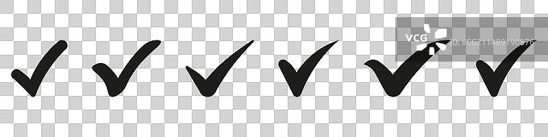 复选标记图标集图片素材