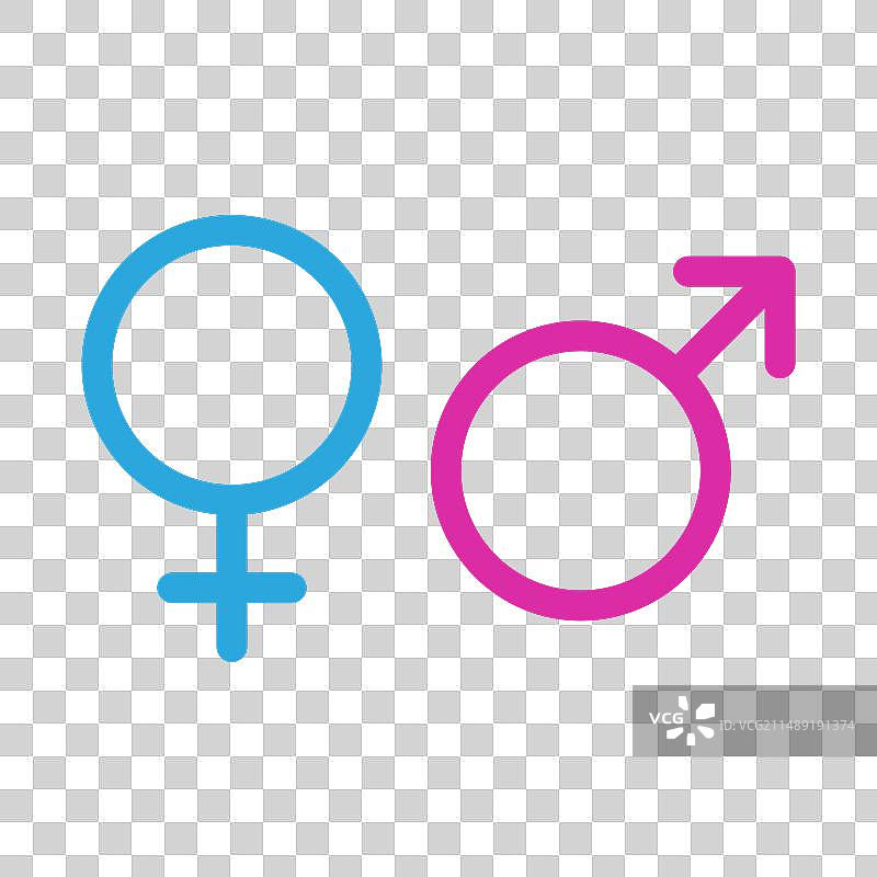 性别符号：男女图标图片素材