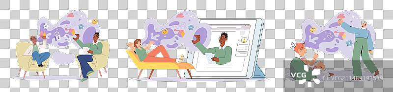 谈话疗法图片素材